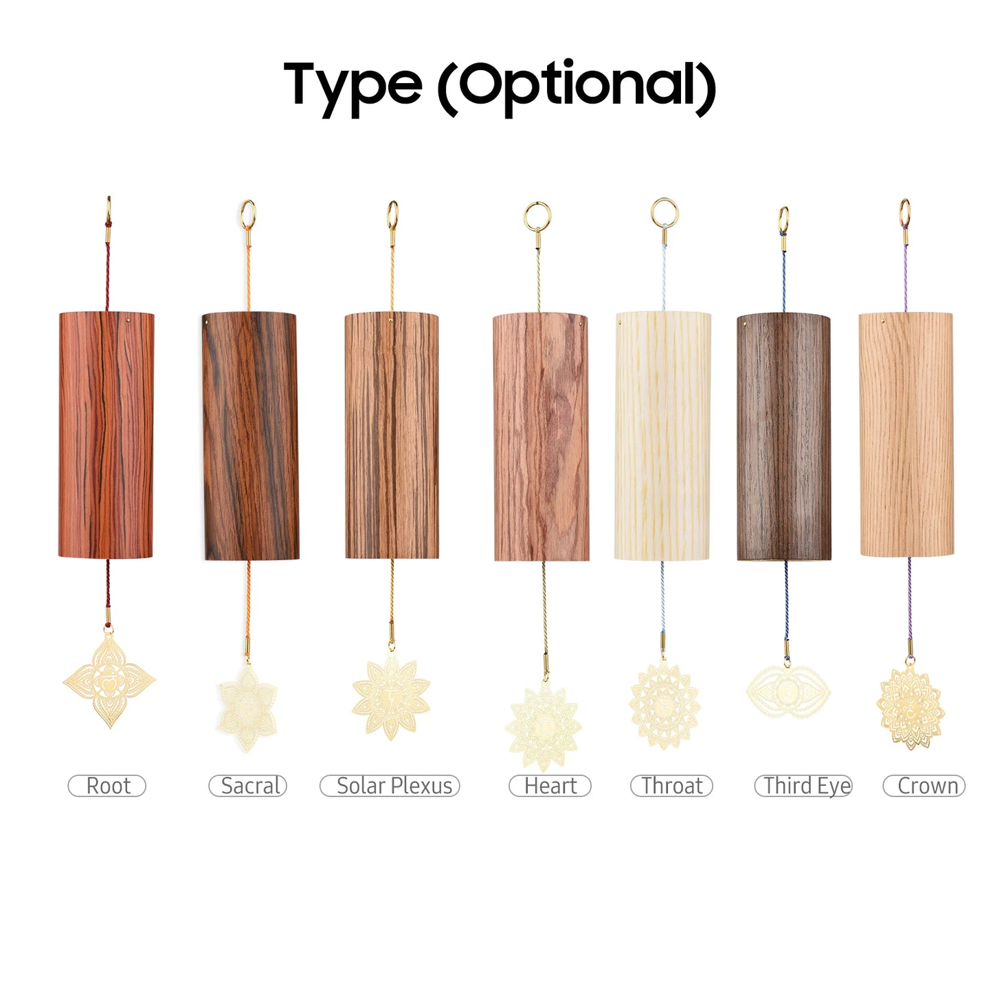 Chakra Bamboo Wind Chime – Meditation Tuning Chord for Energy Healing, Relaxation & Home Decor