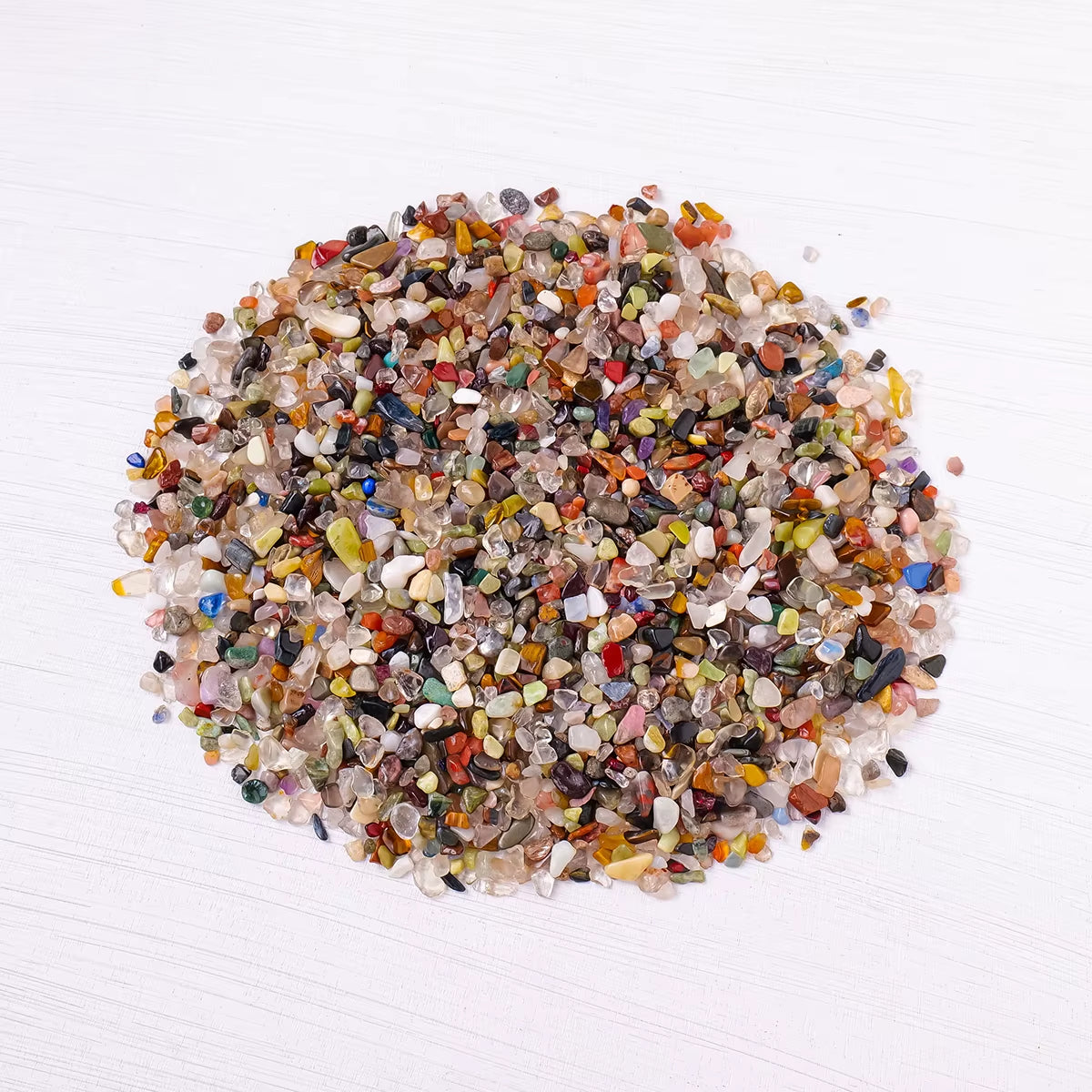 50g Natural Crystal Chip Stones - Mixed Gemstone Gravel for Reiki, Decor, Craft and Spiritual Use