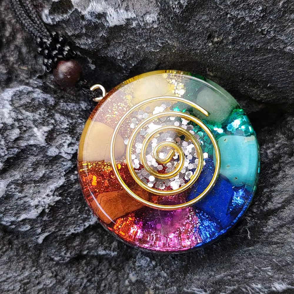 Orgonite Energy Pendant – EMF Protection & Healing Necklace for Balance, Vitality & Intention