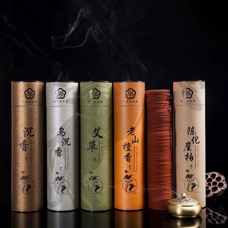 180 Plates Natural Sandalwood Coil Incense Aromatherapy Buddha Yoga Incense Indoor Freshing Cense Coil