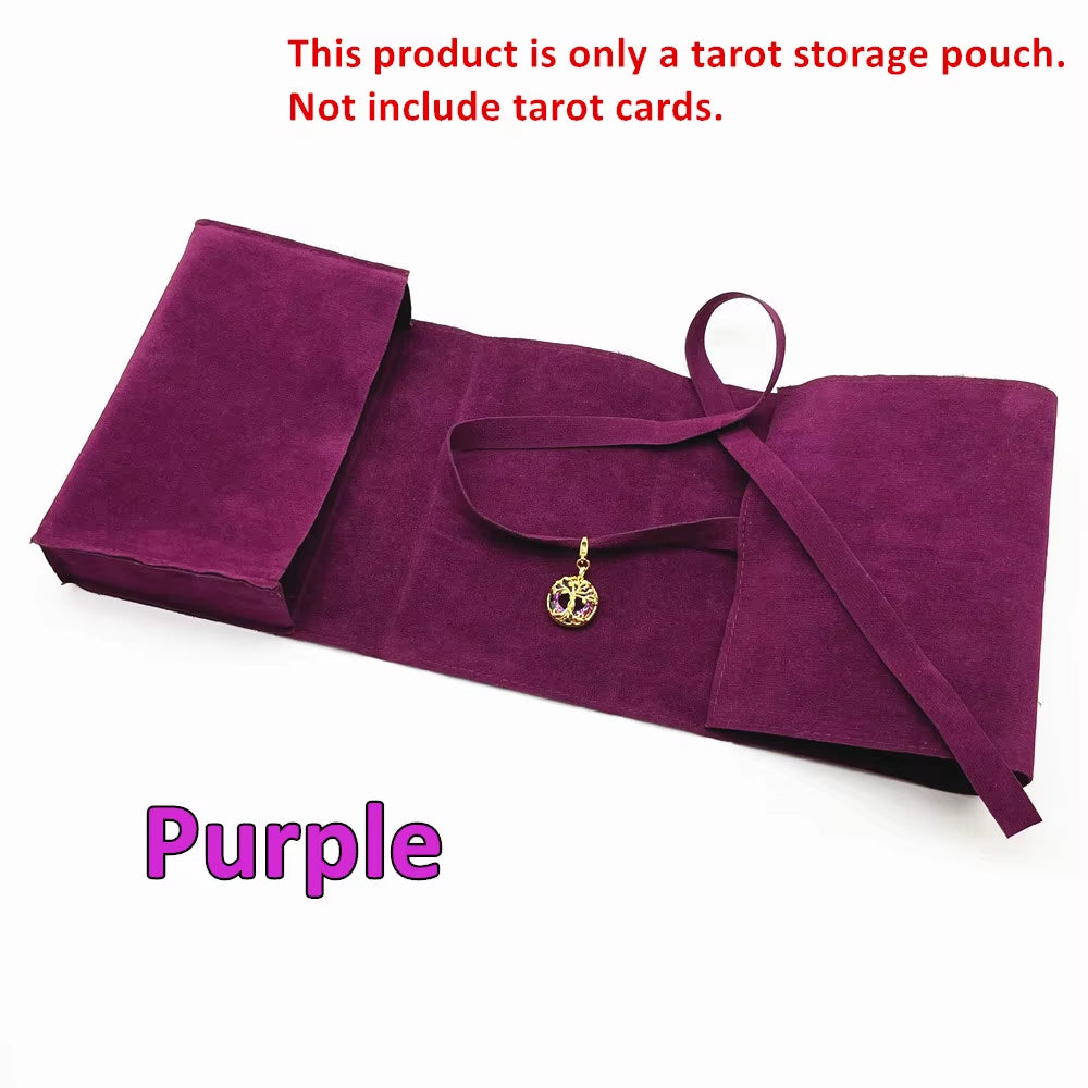 Velvet Tarot Card Pouch – Oracle Deck & Crystal Storage Bag for Witchcraft, Divination, Dice & Jewelry