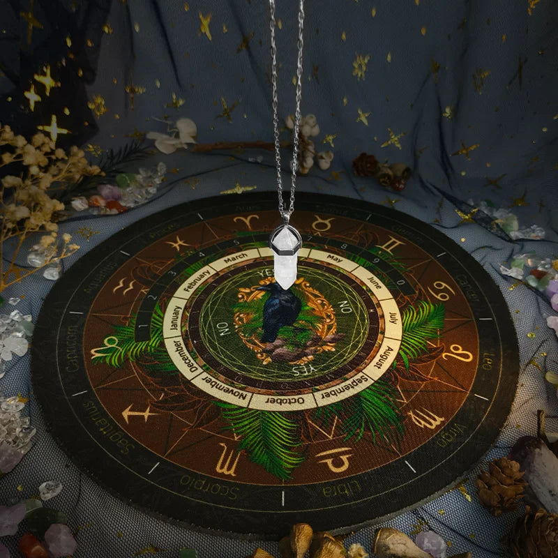 22cm Animal Pendulum Board – Divination Mat for Tarot, Runes & Ritual Altar Work