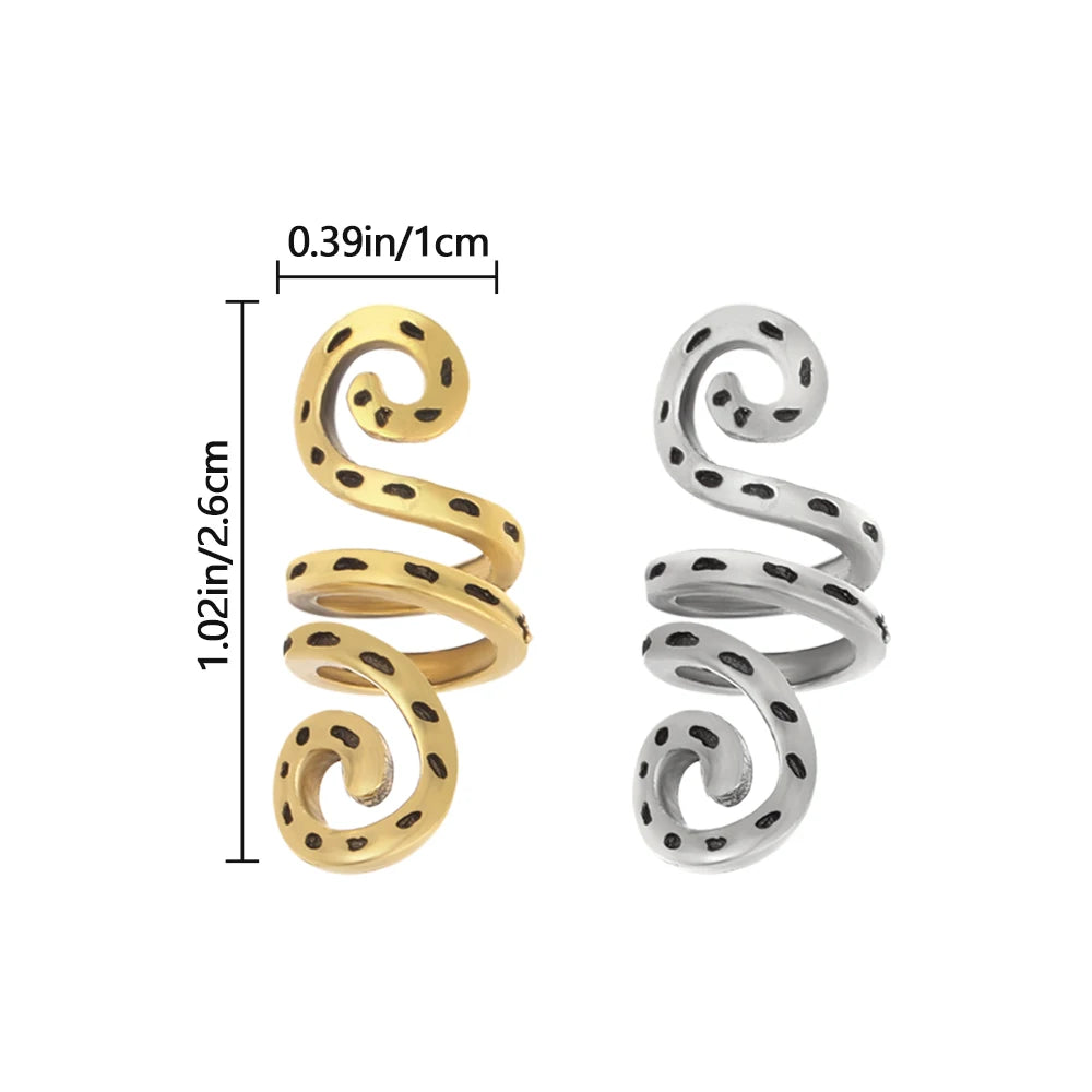 10pcs Viking Spiral Hair Charms – Metal Braid & Dreadlock Beads for Women’s Hair Styling & Beard Adornment