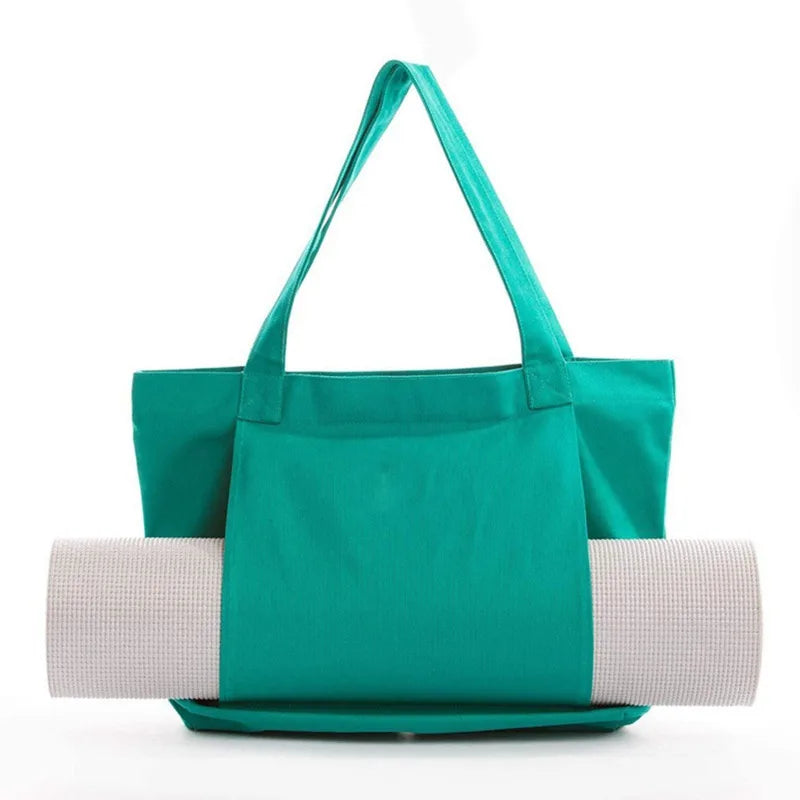 Meditation Mat Carry Bag Green - Lightweight Foldable Tote for Ritual, Centering & Daily Practice