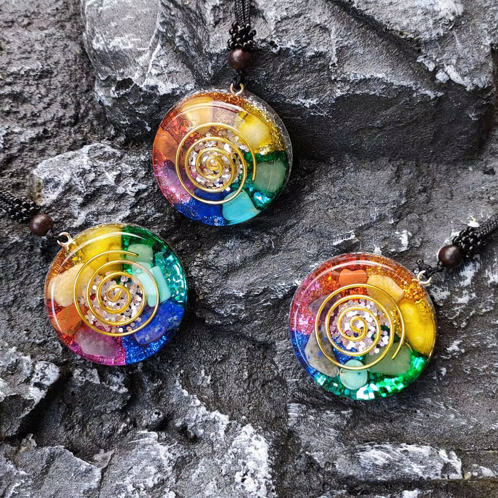 Orgonite Energy Pendant – EMF Protection & Healing Necklace for Balance, Vitality & Intention
