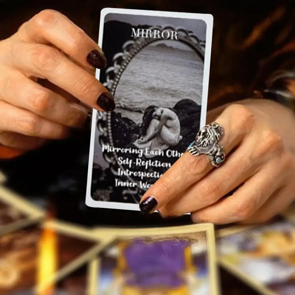 Mystic Red Rose Oracle Deck – 53-Card Visionary Divination Set for Spiritual Guidance & Rituals