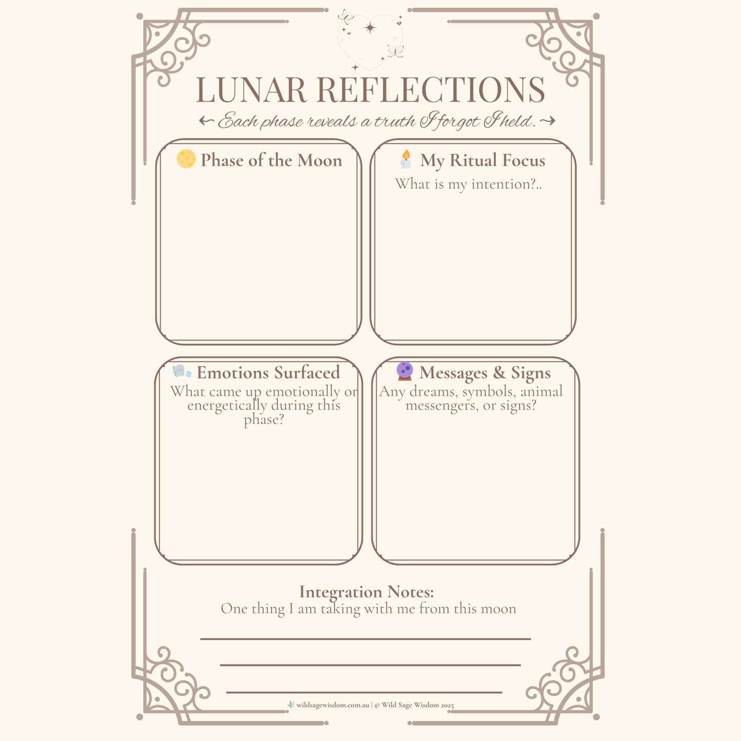 Wild Sage Digital Journal – A Ritual Companion for Soulful Reflection