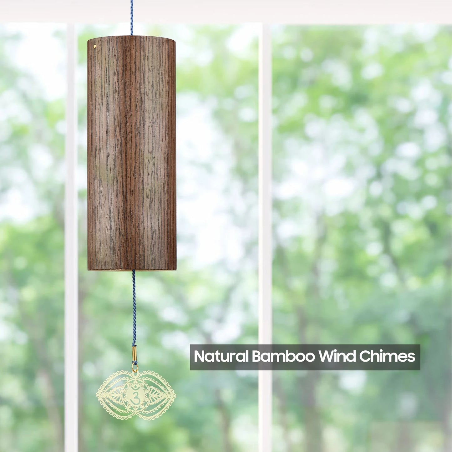 Chakra Bamboo Wind Chime – Meditation Tuning Chord for Energy Healing, Relaxation & Home Decor