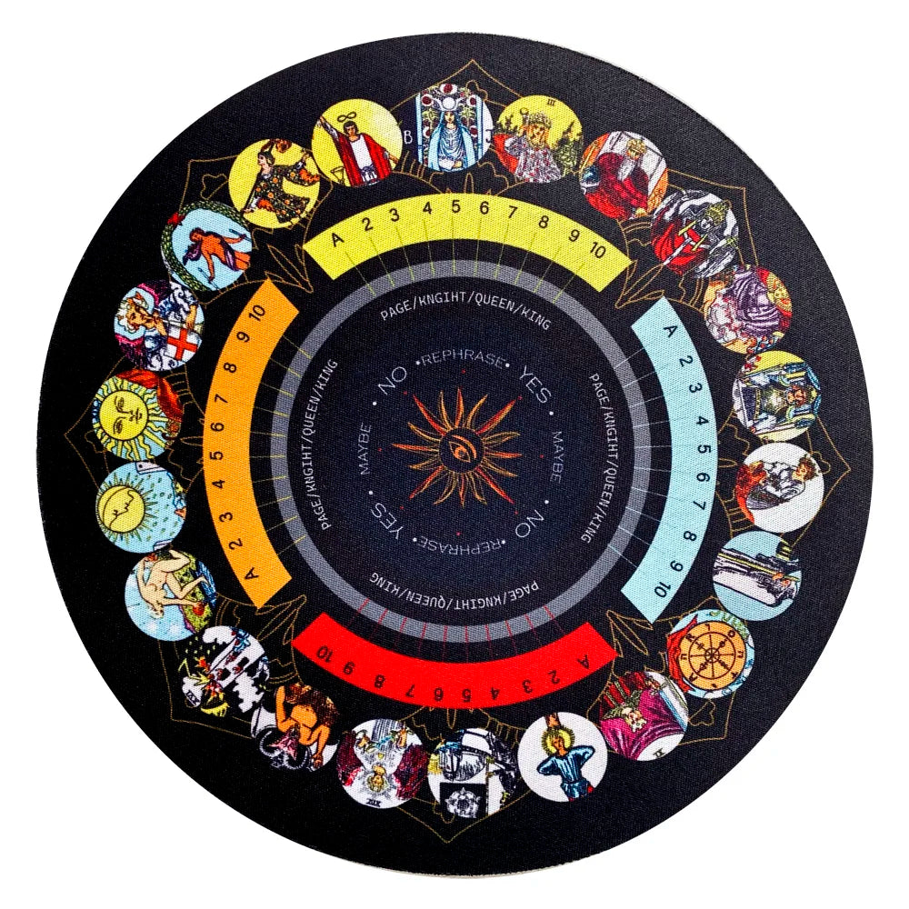 22cm Animal Pendulum Board – Divination Mat for Tarot, Runes & Ritual Altar Work
