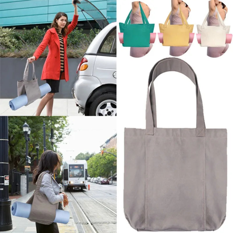 Meditation Mat Carry Bag Green - Lightweight Foldable Tote for Ritual, Centering & Daily Practice