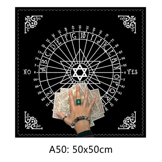 Tree of Life Altar Cloth - Flannel Tarot & Oracle Reading Mat for Witchcraft, Pendulum and Ritual Decor