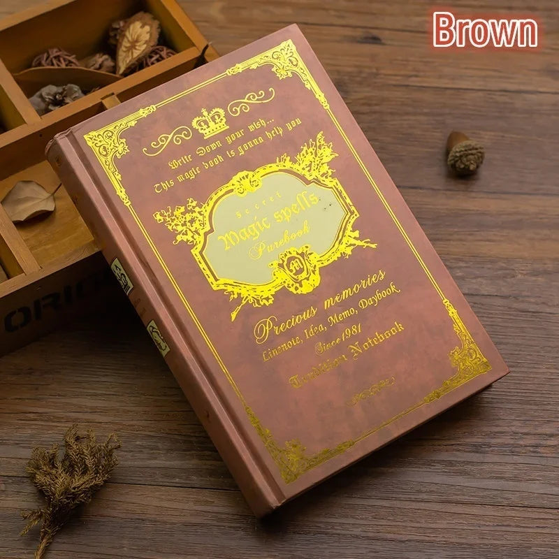 Magic Spell Book – 160-Page Lined Grimoire for Spells, Rituals, Potions & Witchcraft Notes | Pentacle Cover