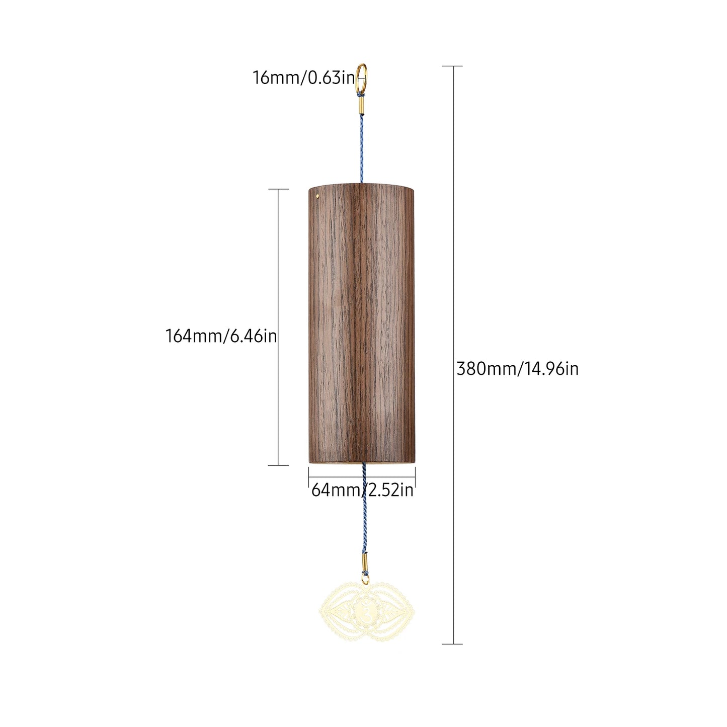 Chakra Bamboo Wind Chime – Meditation Tuning Chord for Energy Healing, Relaxation & Home Decor