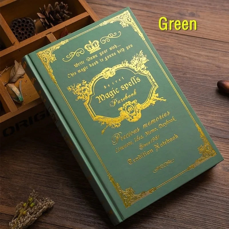 Magic Spell Book – 160-Page Lined Grimoire for Spells, Rituals, Potions & Witchcraft Notes | Pentacle Cover
