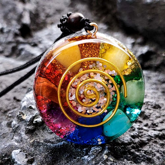 Orgonite Energy Pendant – EMF Protection & Healing Necklace for Balance, Vitality & Intention
