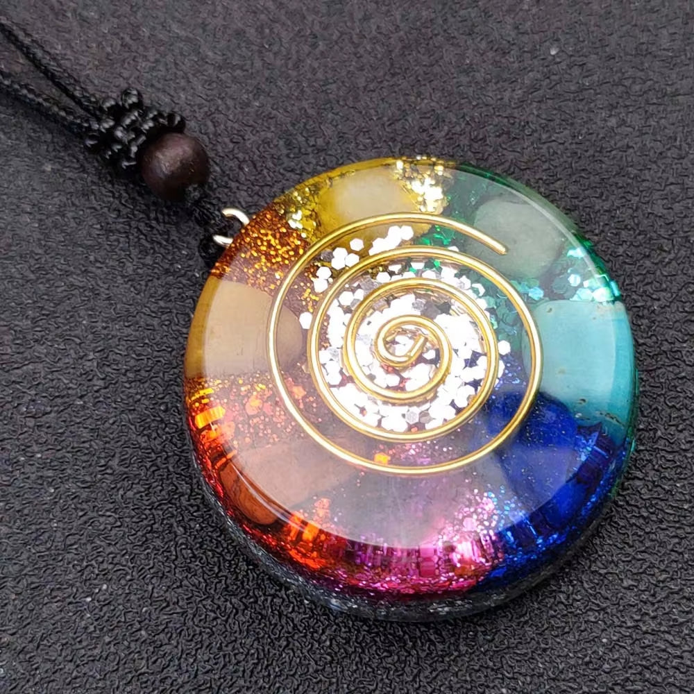 Orgonite Energy Pendant – EMF Protection & Healing Necklace for Balance, Vitality & Intention