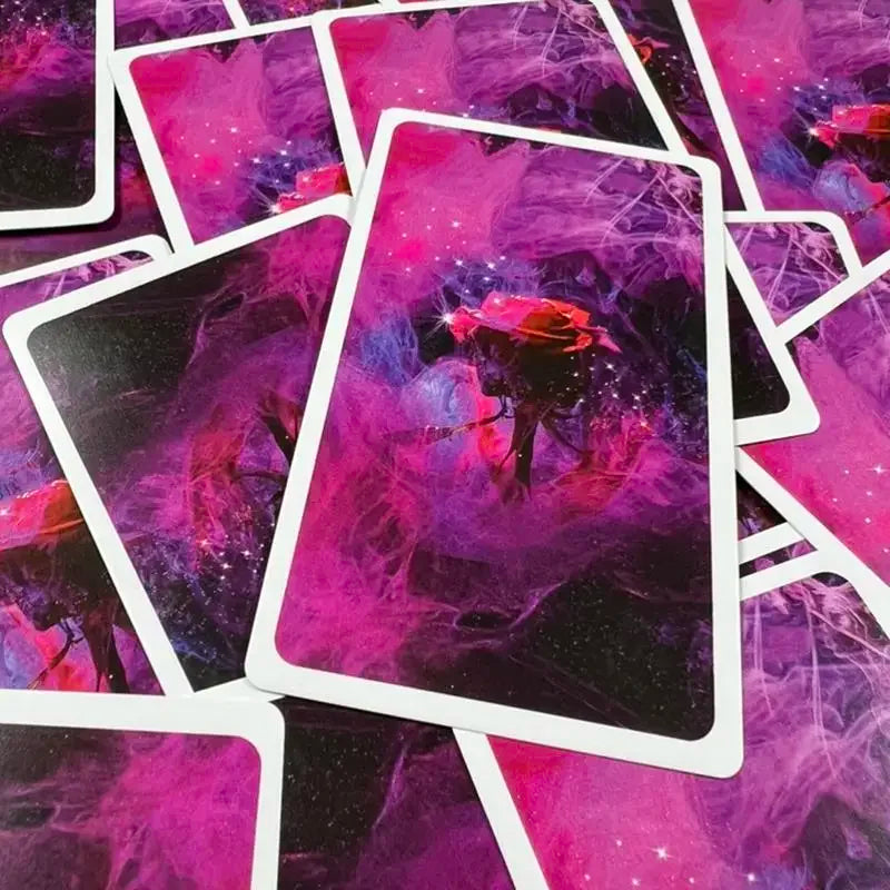 Mystic Red Rose Oracle Deck – 53-Card Visionary Divination Set for Spiritual Guidance & Rituals