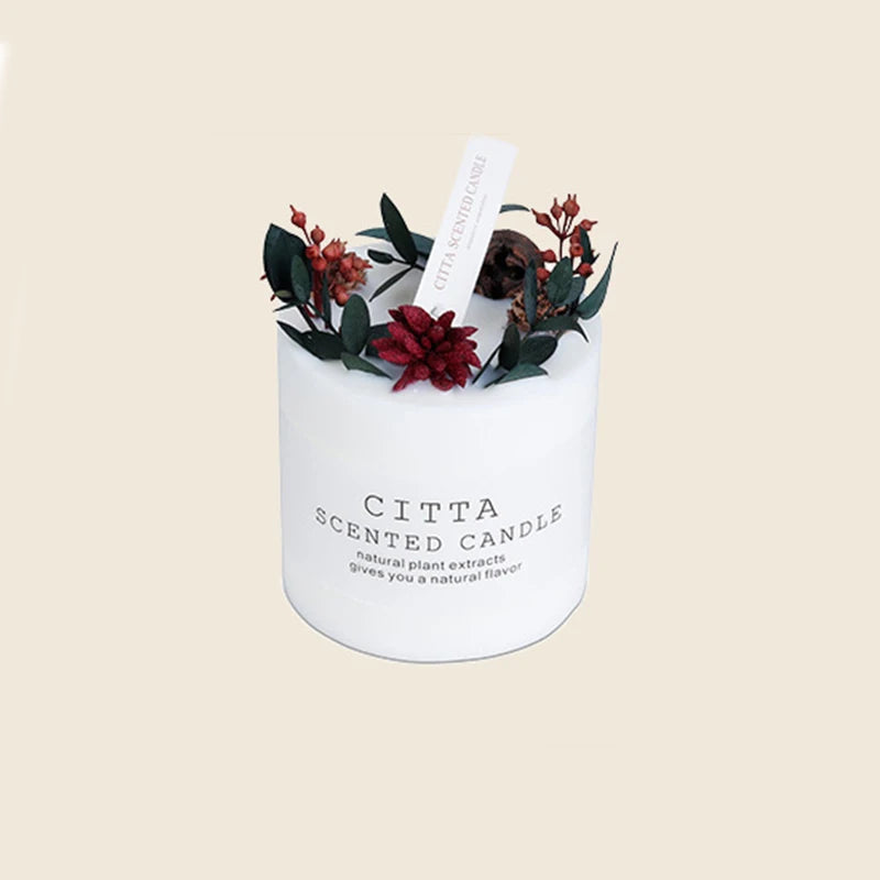 Cylindrical Aromatherapy Smokeless Candle Handcrafted Ritual Candle – Light with Intention