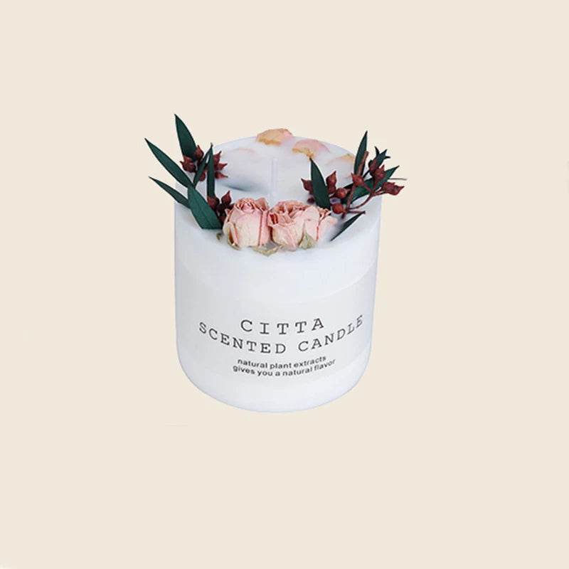 Cylindrical Aromatherapy Smokeless Candle Handcrafted Ritual Candle – Light with Intention
