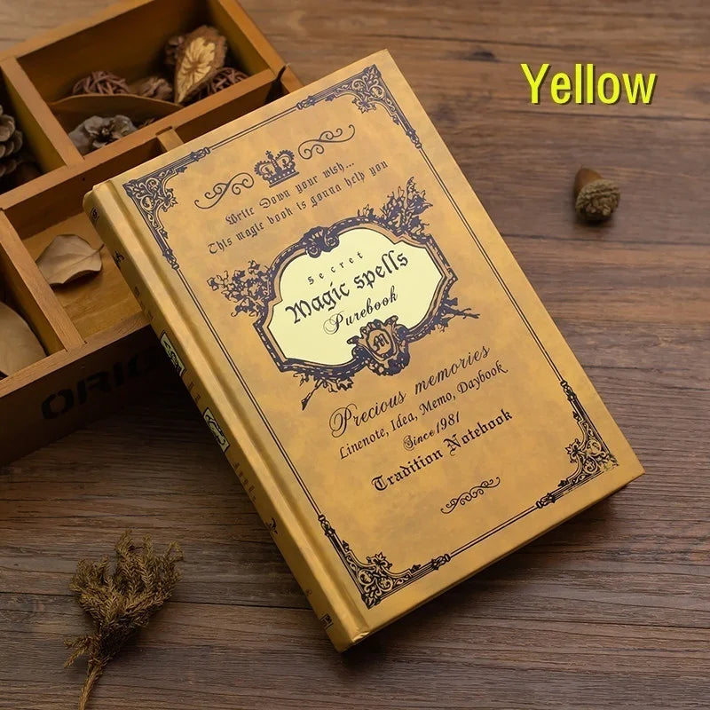 Magic Spell Book – 160-Page Lined Grimoire for Spells, Rituals, Potions & Witchcraft Notes | Pentacle Cover