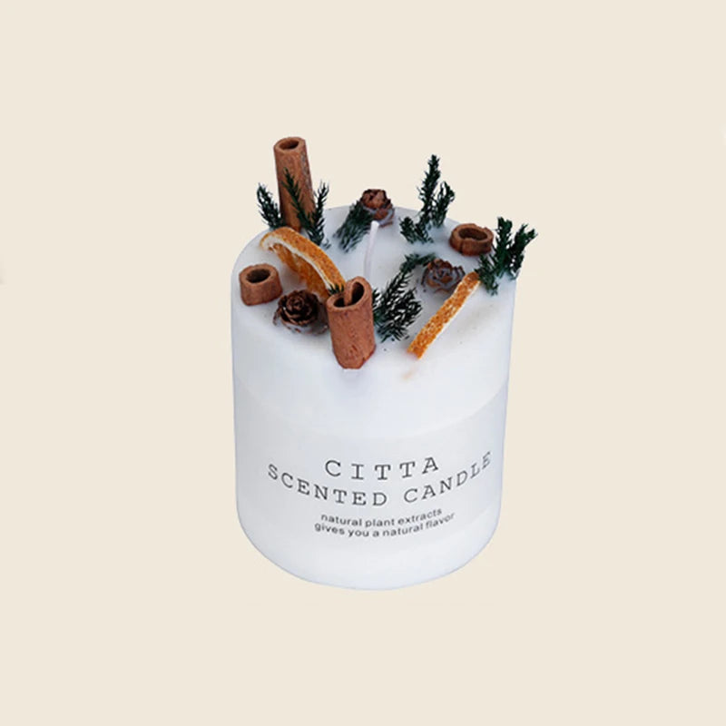 Cylindrical Aromatherapy Smokeless Candle Handcrafted Ritual Candle – Light with Intention